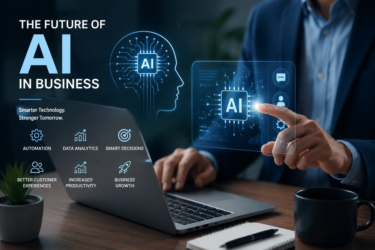 The Future of AI: How Artificial Intelligence Is Changing the Digital World — AI article cover